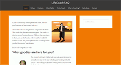 Desktop Screenshot of lifecoachfaq.com